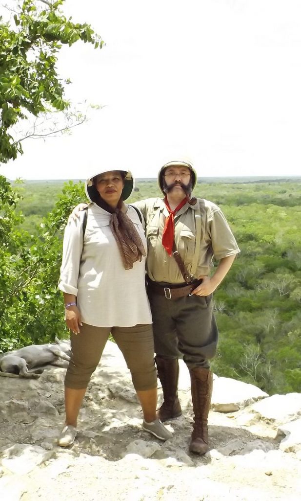 Atop Nohoch Mul, the highest temple in the Yucatan